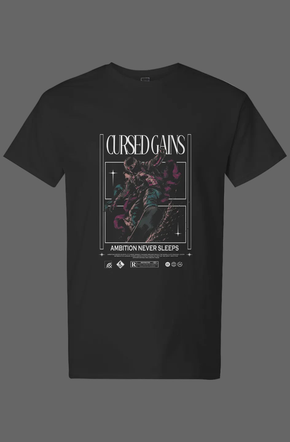 Ambition Never Sleeps Cotton T-Shirt