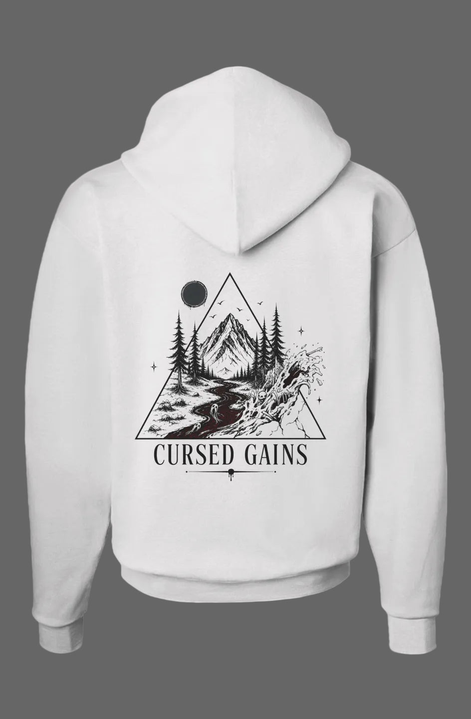 White Ecosmart Hooded Sweatshirt
